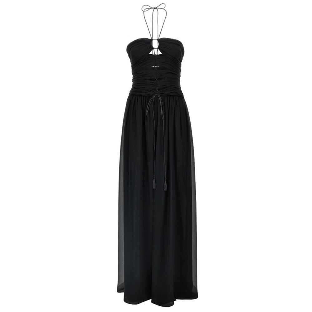 Tom Ford Black Silk Long Women's Dress